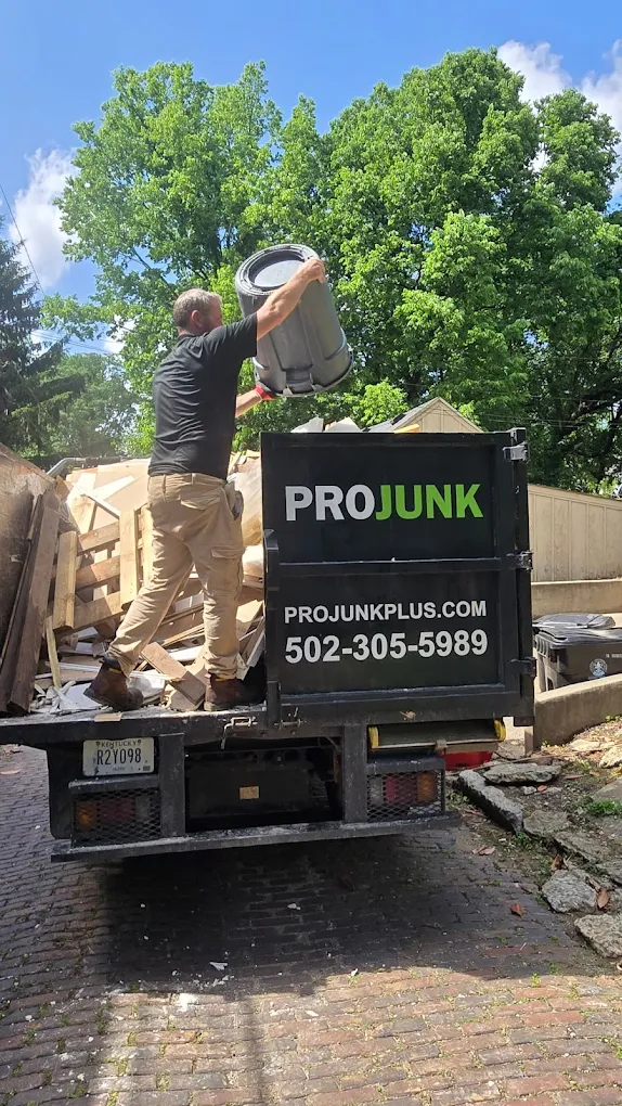 Pro Junk demolition debris crew