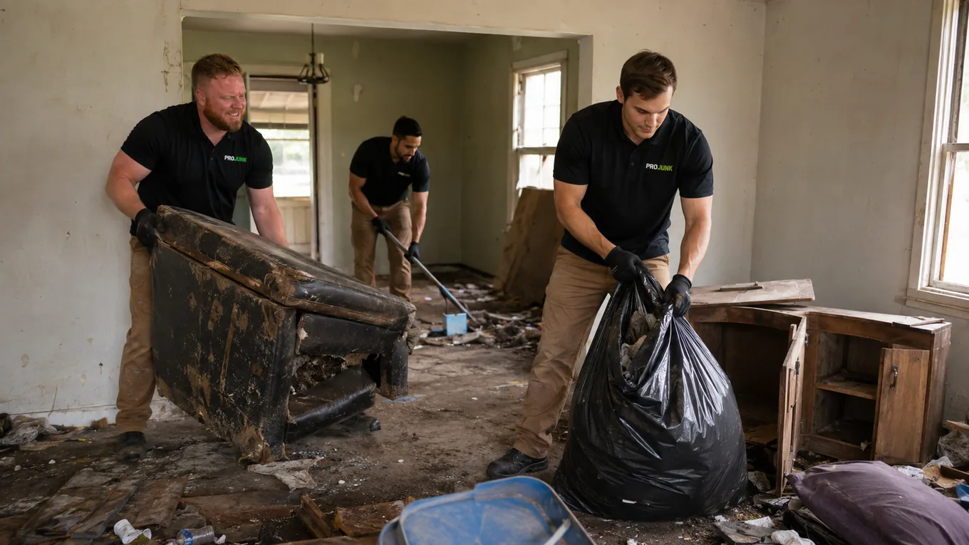 PROJUNK crew on a estate cleanout job